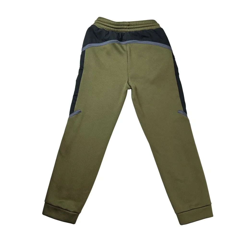 Old Navy Techie Fleece Go-Dry Joggers Olive Green Black‎ Kids Size L 10-12